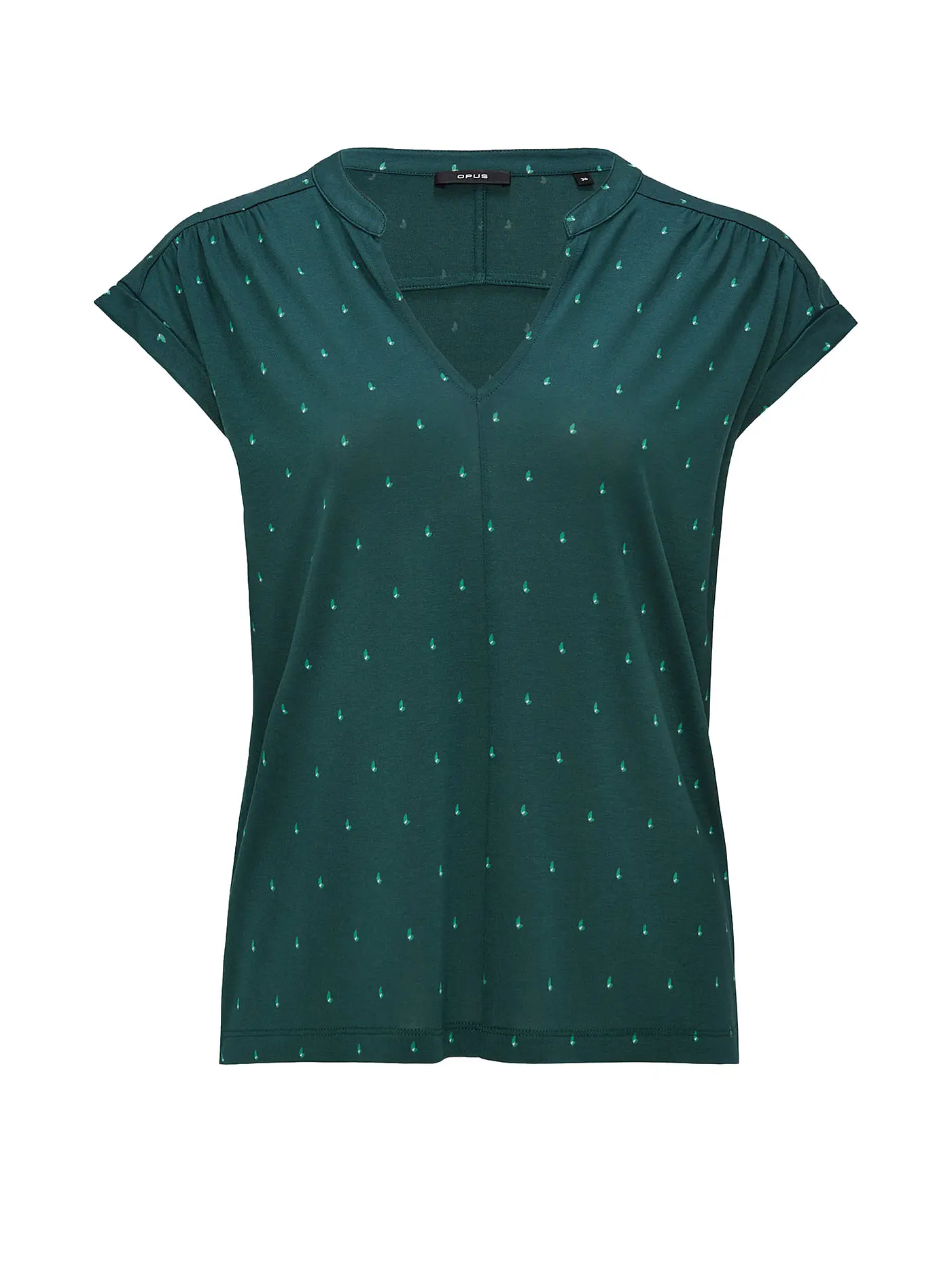 OPUS | Bluse SANDI DOTSY | petrol